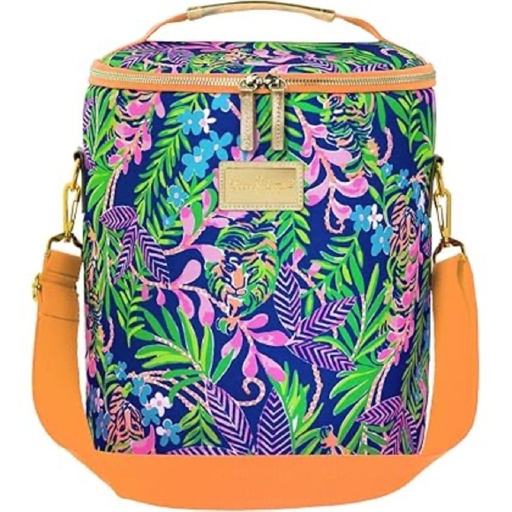 NWT Lilly Pulitzer Insulated Soft Beach Cooler "How You Like Me Prowl" Print